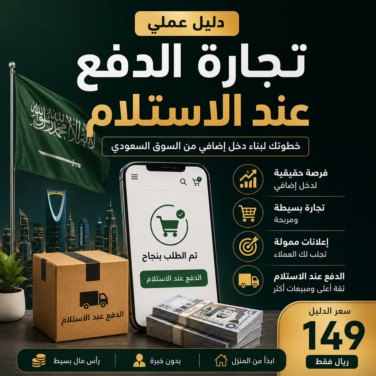 دليل أسرار التجارة بنظام الدفع عند الاستلام
